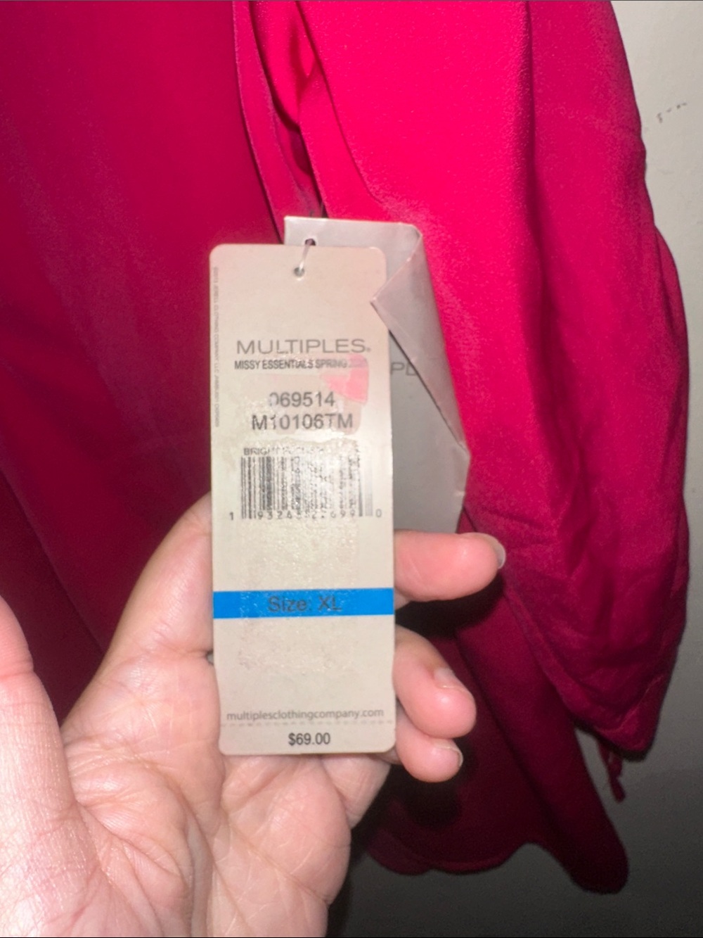 Multiples Split-Neck Tunic Top - Picture 4 of 5